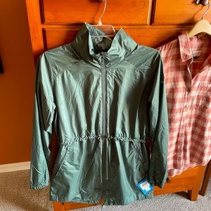 Columbia Spring Fresh Long Lined Windbreaker sz L